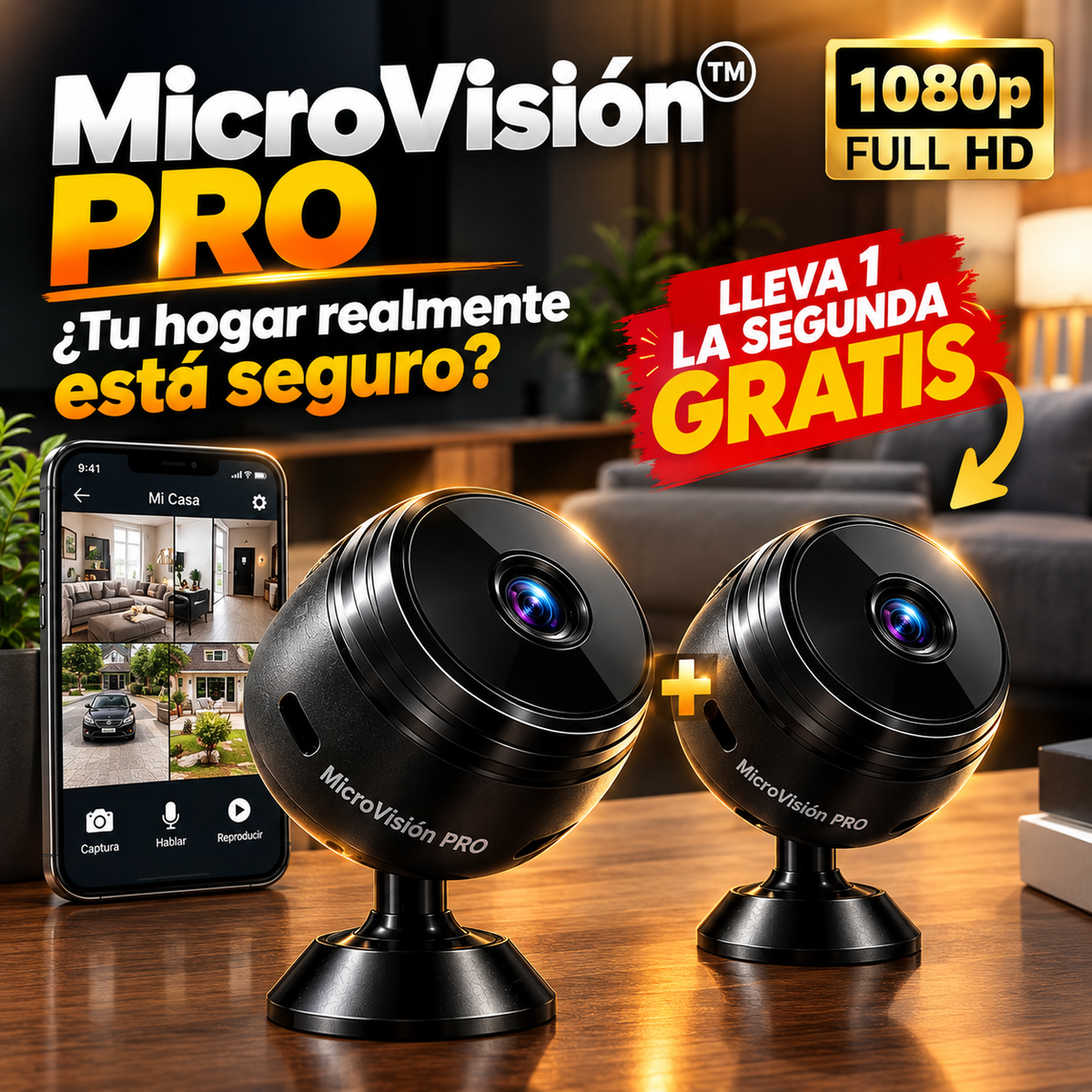 Mini Camara WiFi MicroVision Pro: Pack 2x1 Mas Envio Gratis